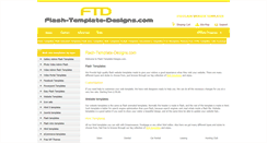 Desktop Screenshot of flash-template-designs.com