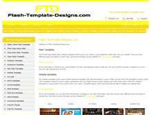 Tablet Screenshot of flash-template-designs.com